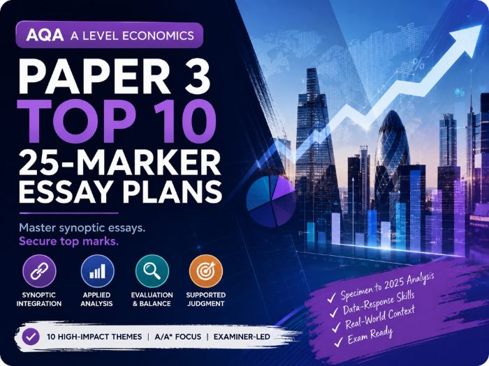 Hottest 25 Markers AQA A Level Economics Paper 3  2026