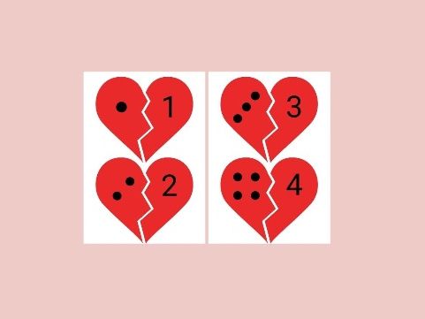 Valentine’s Day Number Match 1–10 | EYFS & Year 1 Counting Activity