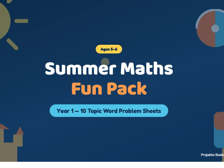 Summer Maths Fun Pack | Year 1