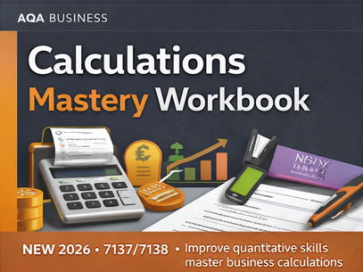 NEW 2026 AQA A-Level Business 7137/7138 – Calculations Mastery Workbook