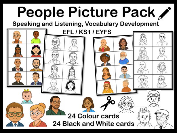 People Picture Pack for EFL, EYFS, KS1