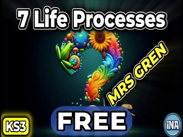 The 7 Life Processes (MRS GREN) - FREE KS3 Biology Worksheet