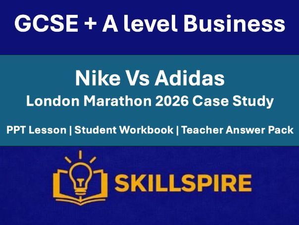 Nike vs Adidas London Marathon Case Study (2026) | GCSE & A-Level Business Lesson Pack