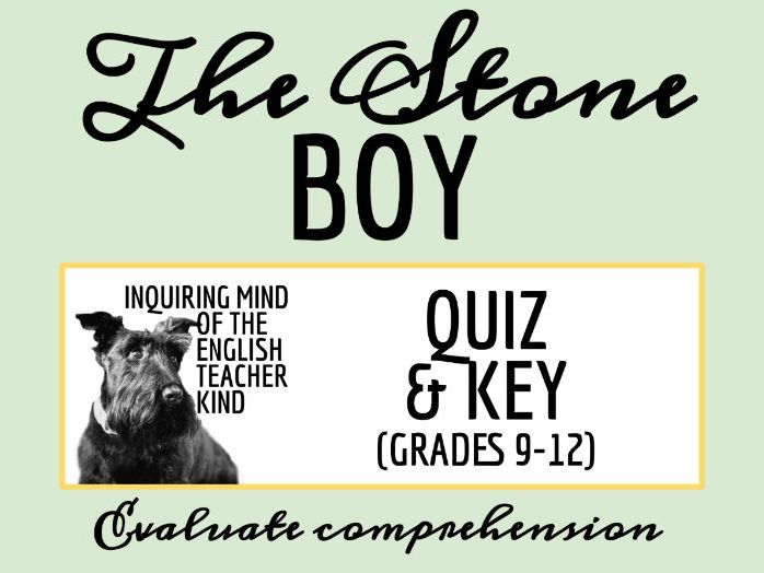 "The Stone Boy" by Gina Berriault Quiz and Answer Key