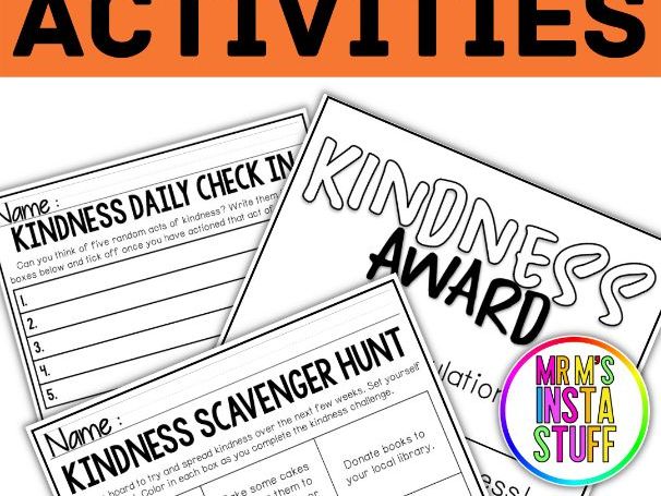 Kindness Activities Challenge Board