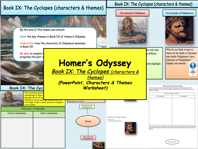 Homer’s Odyssey – Book IX: The Cyclopes (characters & themes)