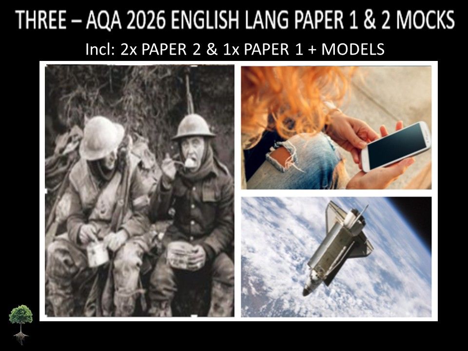 THREE - AQA PAPER 1 & 2 | 2026 FULL MOCKS | MODELS