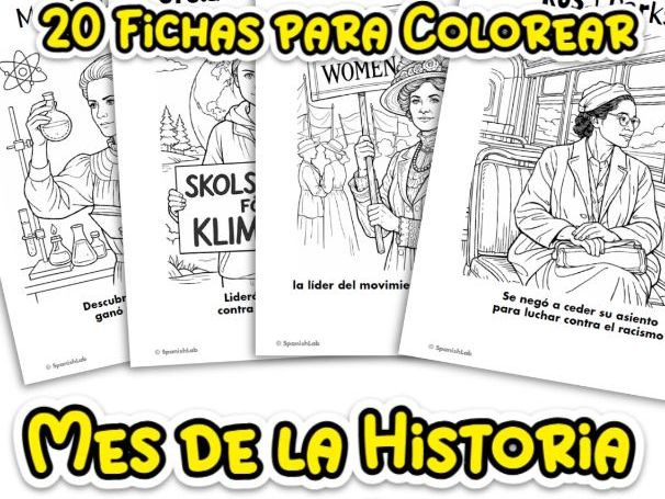 Women’s History Month Coloring Pages – 20 Influential Women Biographies |March 8