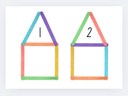 Lollystick house maths challenge activity