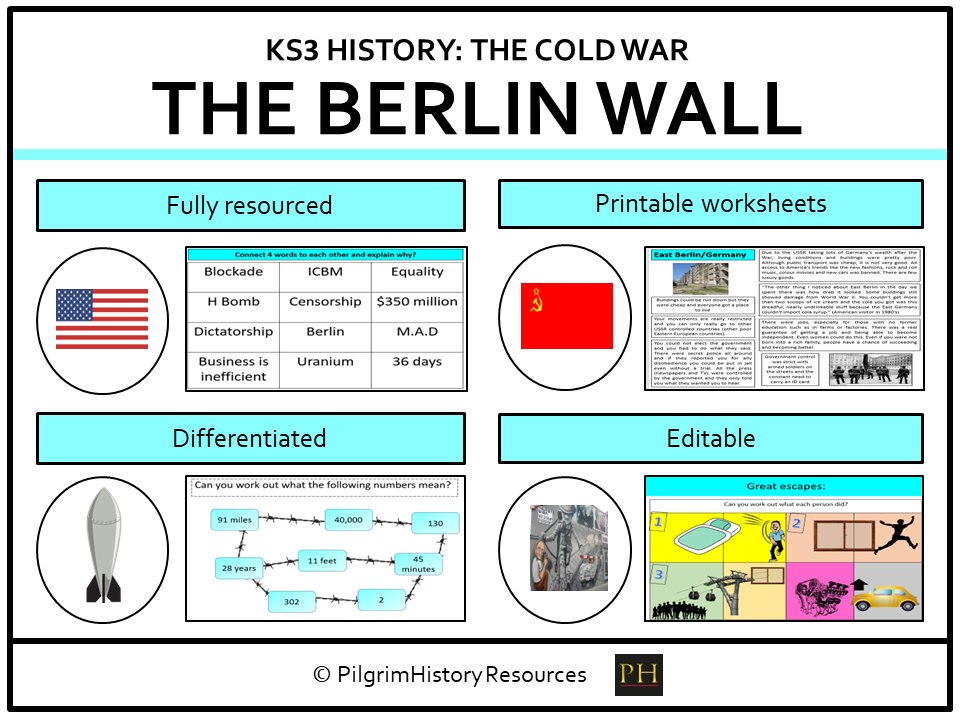 KS3 History Cold War: The Berlin Wall - A Divided City, A Divided World