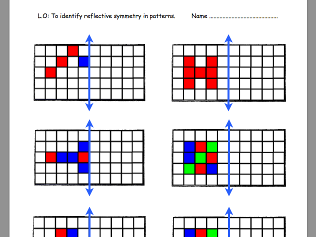 Symmetry Worksheets