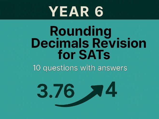 Year 6 Maths Revision for KS2 SATs: Rounding Decimals | 10 Questions with Answers