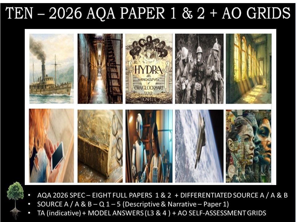 TEN - NEW PAPER 1 & 2 | 2026 FULL MOCK | + AO GRIDS