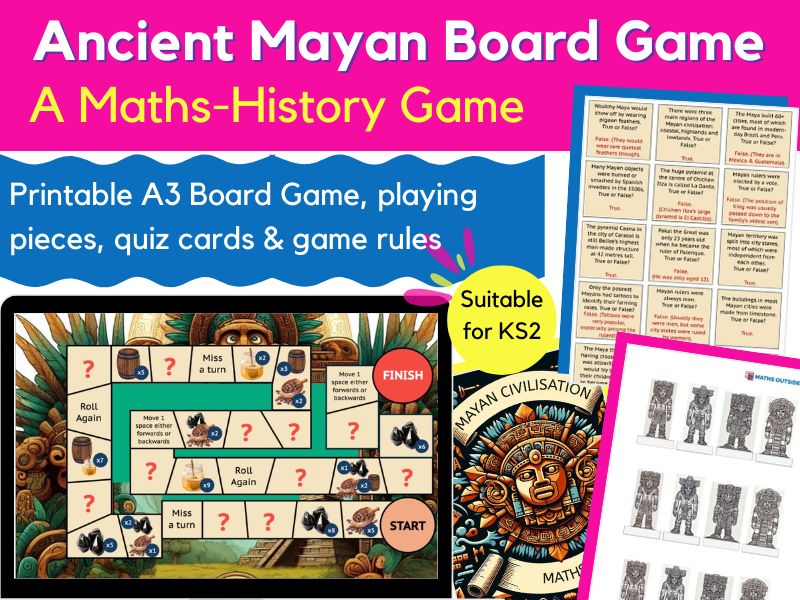 Maya Civilisation Board Game KS2