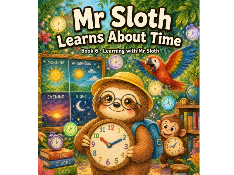 Learning with Mr Sloth: Time | KS1 KS2 Year 1 - Year 3 | Maths Telling the Time  | 5-Lesson Pack