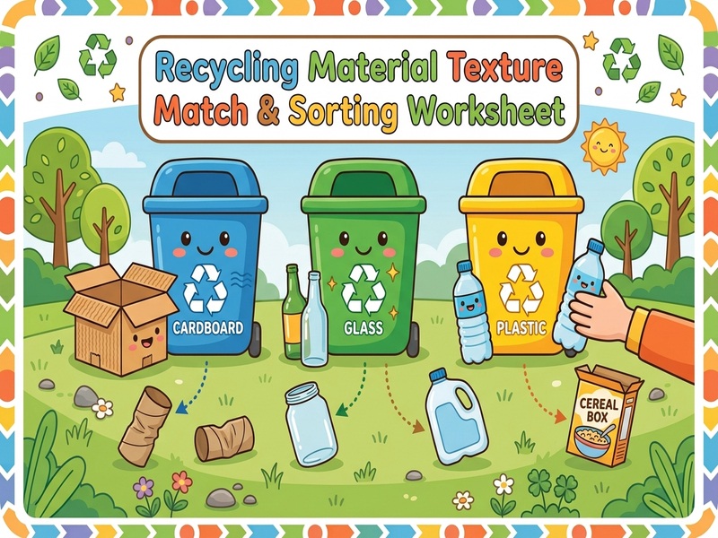 Recycling Material Texture Match & Sorting