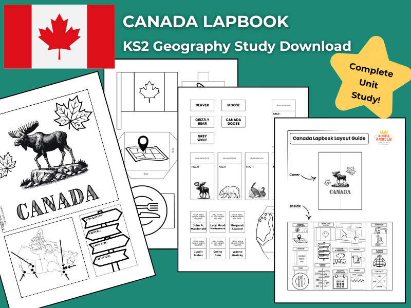 Canada KS2 Geography Activities | Lapbook