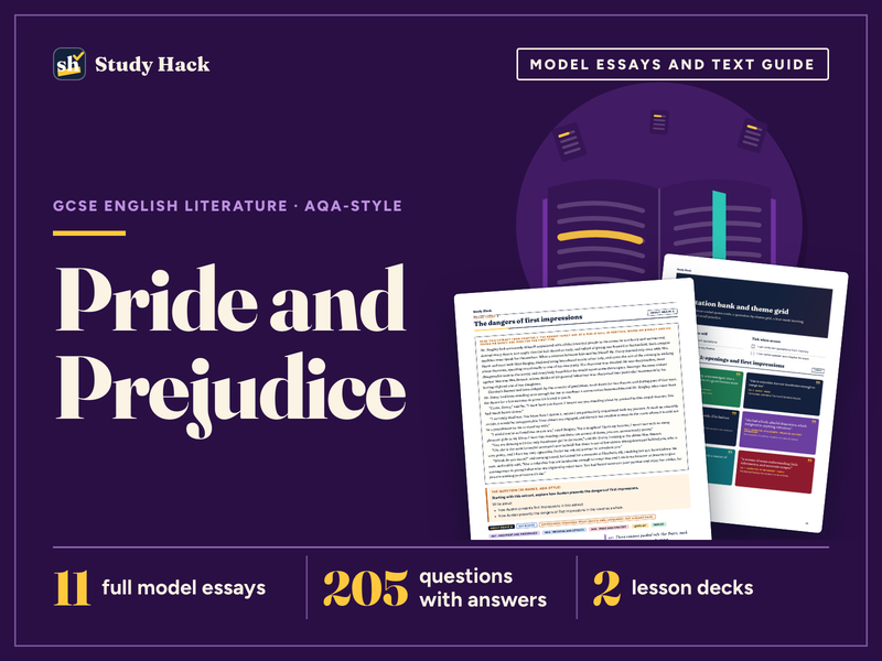 GCSE English Literature Pride and Prejudice Complete Revision and Teaching Pack (AQA-style)