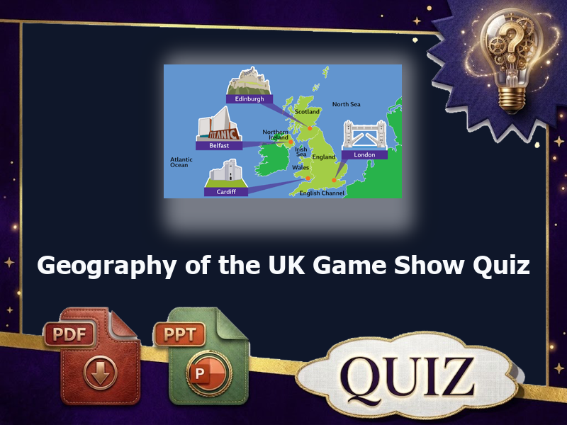 Geography of the UK Game Show Quiz : 57 QUIZ & answer