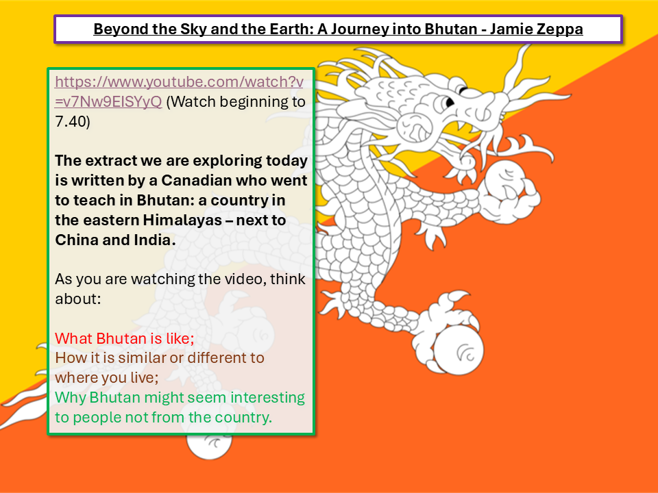 Beyond the Sky and the Earth Edexcel IGCSE