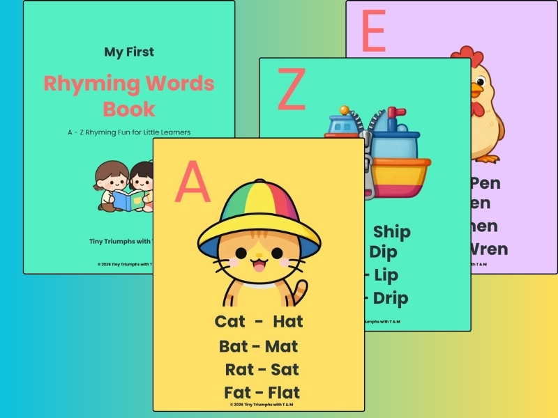 My First Rhyming Words Book | A–Z Rhyming