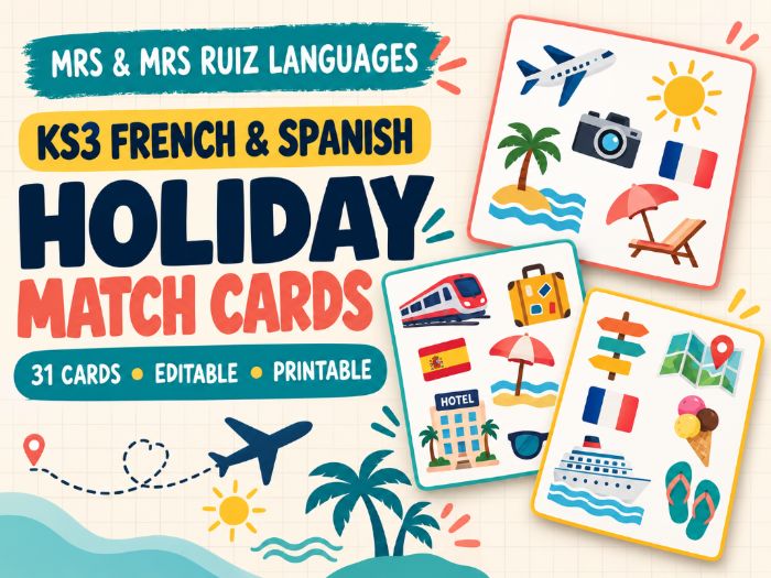 KS3 Spanish & French Holiday Match Cards