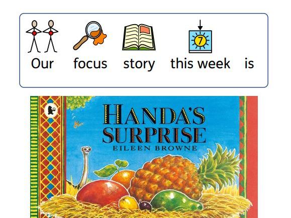 Handa's Surprise focus story poster