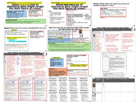 AQA GCSE Sociology Crime: Sources of statistical data on crime- Victim Surveys & Self-report studies