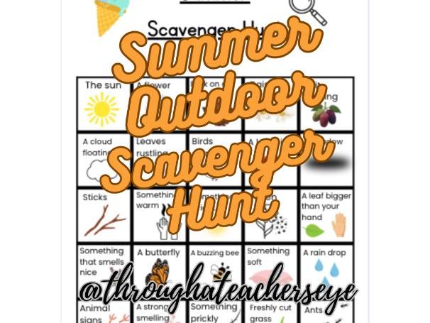 Summer Outdoor Scavenger Hunt