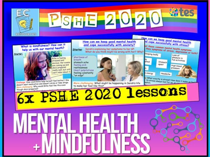 Mental Health, Wellbeing, Anxiety + Mindfulness PSHE