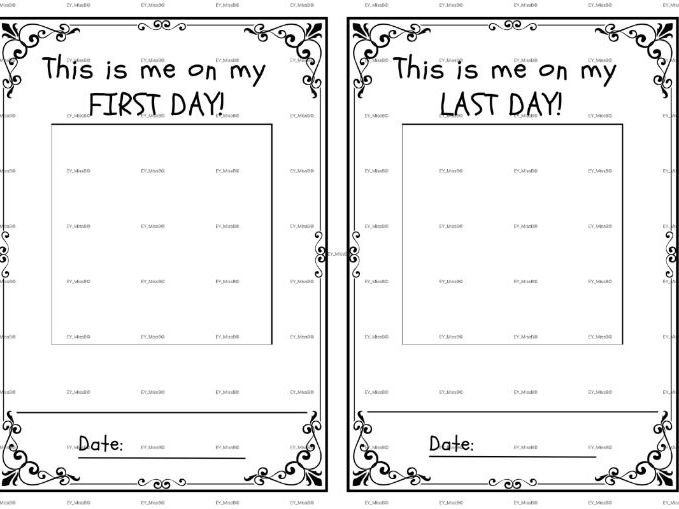 First Day/Last Day Writing Activity