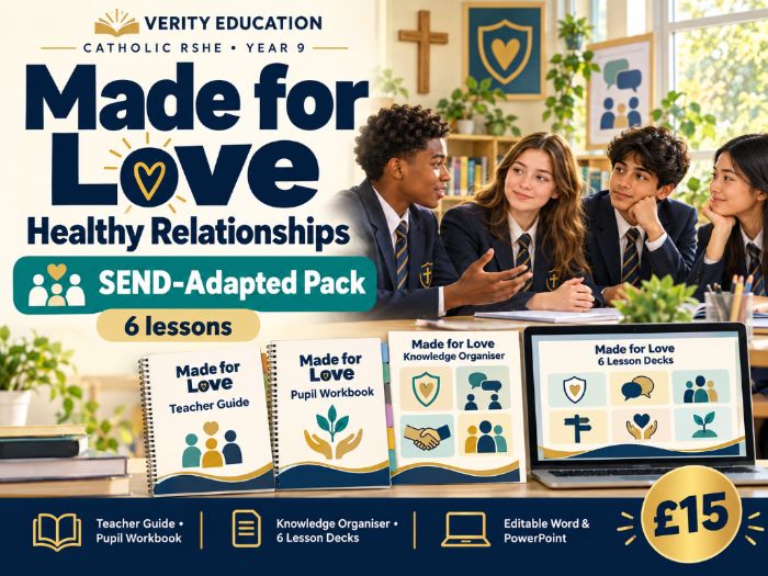 Catholic RSHE Y9: Made for Love | Healthy Relationships — SEND-Adapted Pack