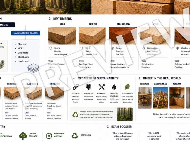 Timbers & Boards Knowledge Organiser