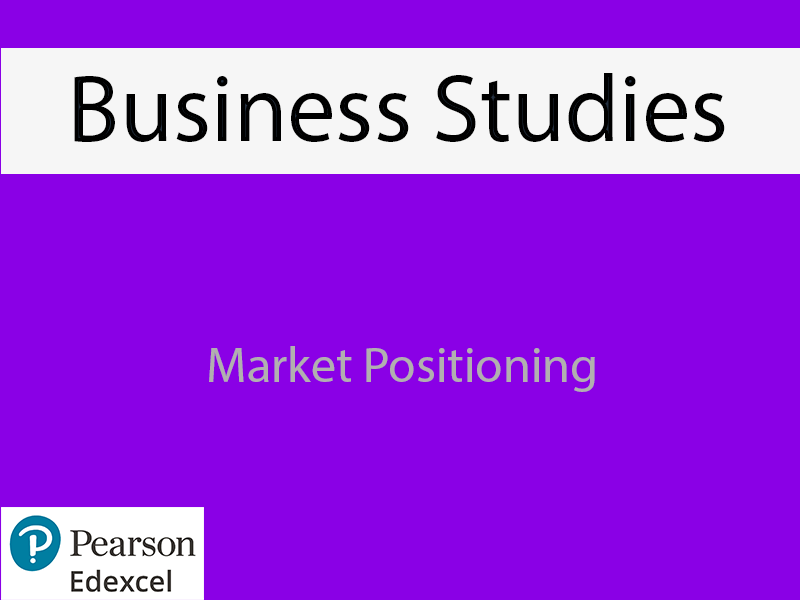 Business: Market Positioning Powerpoint  (NEW SPEC) - Edexcel
