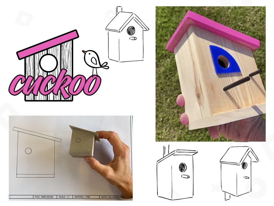 Cuckoo - Memphis Bird House - Design Technology KS3 KS4 KS5 - Research, Orthographic Drawing, Manufa