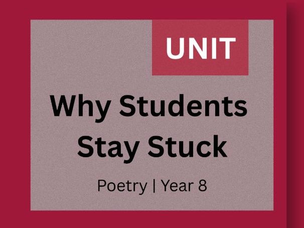 Poetry Unit | Identity, Behaviour & Perspective | Year 8 (KS3)