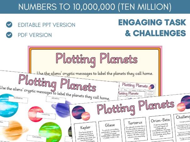 Numbers to 10 Million Worksheet Activity | Place Value | Year 6 - 7