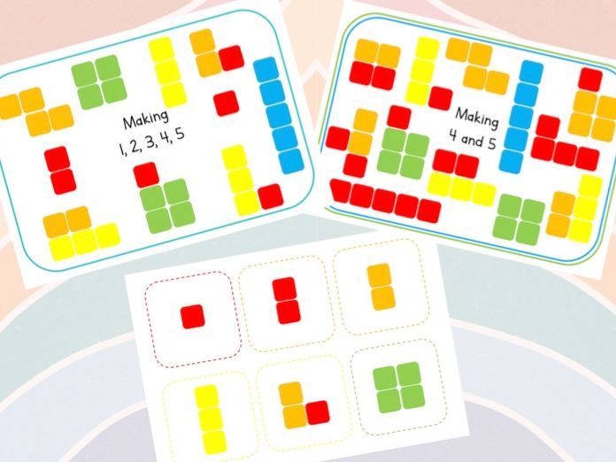Maths - Making Numbers, Block Style 1-5 (composition)
