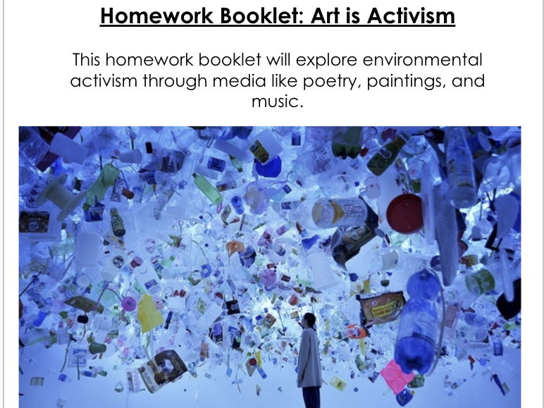 Geography / Environmental / Art booklet