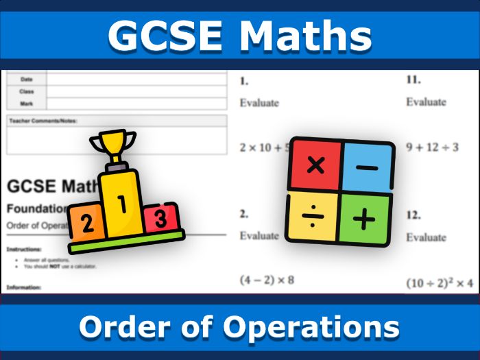 GCSE Maths | Order of Operations (BIDMAS) | Edexcel