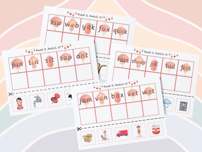 Chinese/Lunar New Year - Read it, Match it!