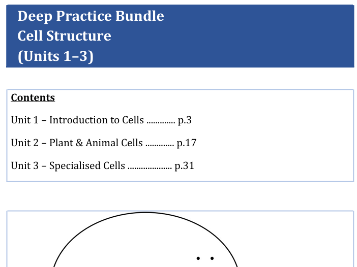 Years 8–9 Science – Cells Deep Practice Unit Bundle (Australia) | Premium Teacher Pack