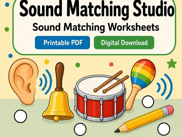 Sound Matching Studio Activity Pages