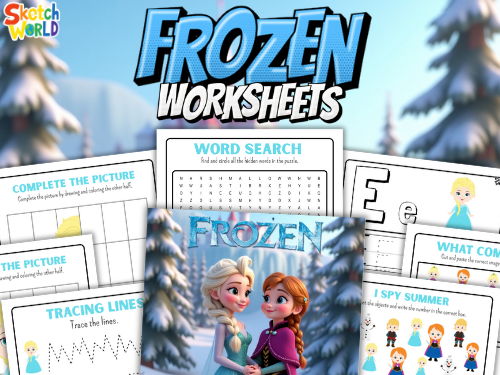 Winter Princess Activity Pack | Preschool & Kindergarten Worksheets