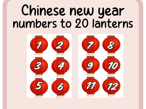 Chinese new year- numbers to 20