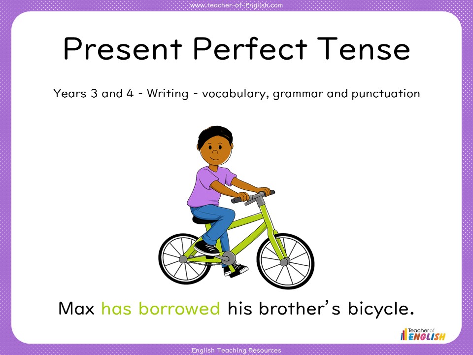 Present Perfect Tense - Years 3 and 4 Grammar