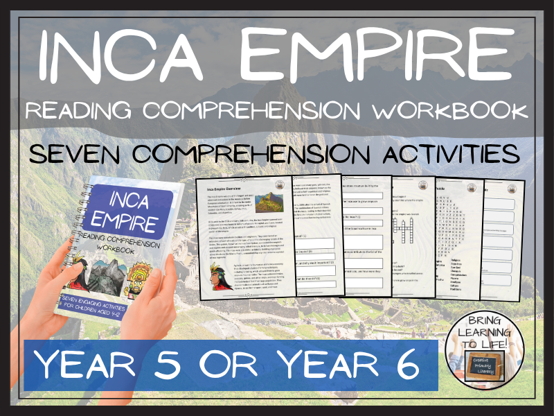 Inca Empire Reading Comprehension Workbook | Year 5 or Year 6