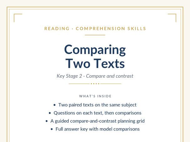 Comparing Two Texts