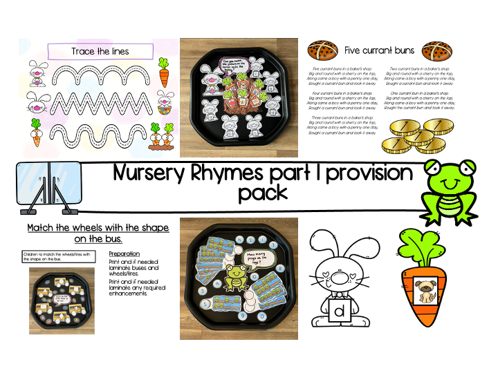 Nursery rhyme provision pack part 1