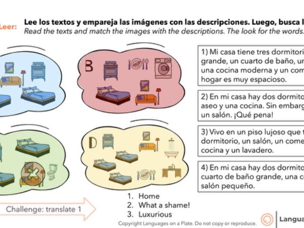 ¿Cómo es tu casa? - House description and rooms in Spanish